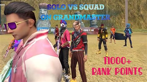 Garena free fire, dimond top up bd. Solo vs Squad ON Grandmaster II 11000+ Rank Points II FREE ...