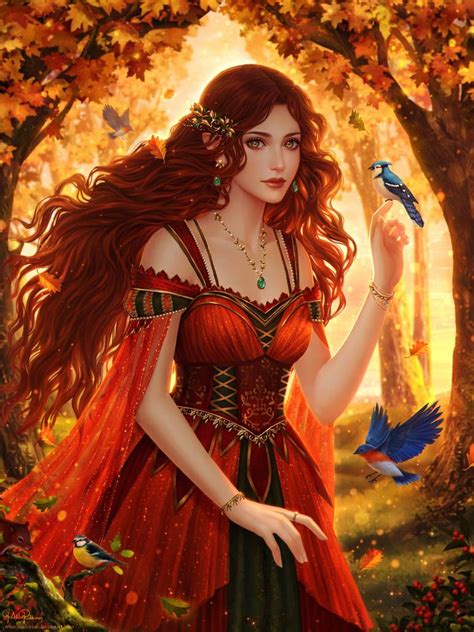 Autumn Fairy By Midorisa On Deviantart