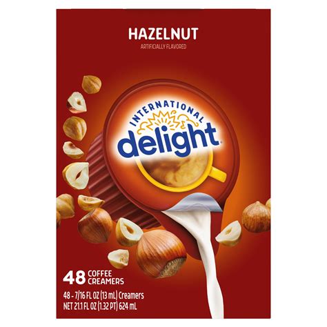 International Delight Hazelnut Coffee Creamer Singles 48 Count