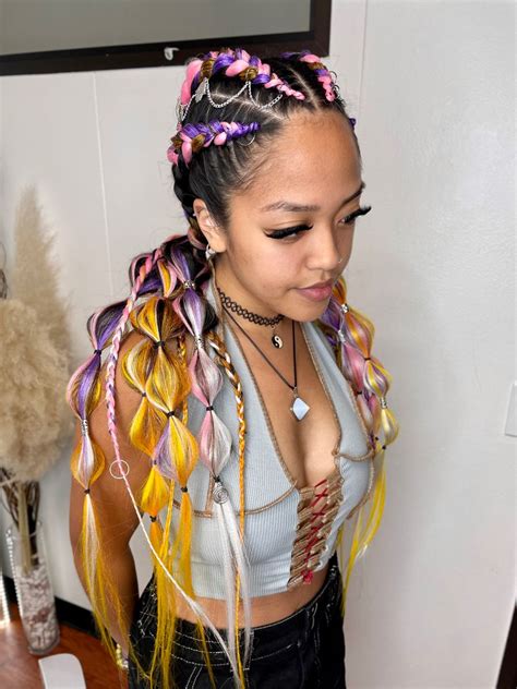 Festival Braids Ideas With Chain Rave Hair Festival Braids Crazy
