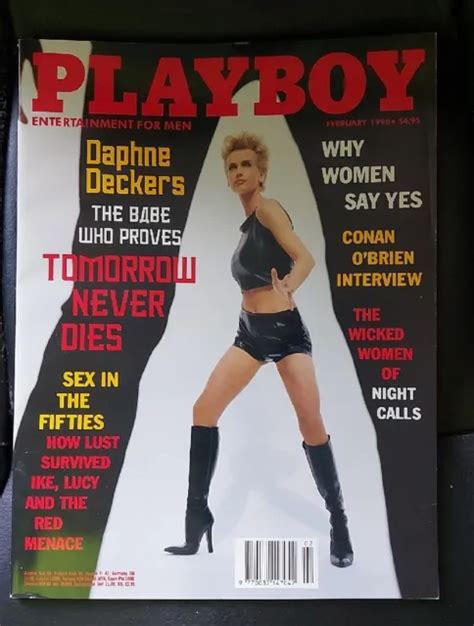 Playboy Magazine February Daphne Deckers Cover Julie Schultz