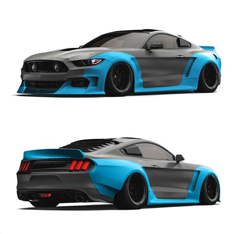 2018 2019 Ford Mustang Wide Body Kit By Clinched Flares