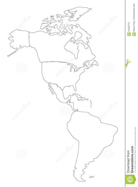 Blank Map Of North And South America Best Map Collection