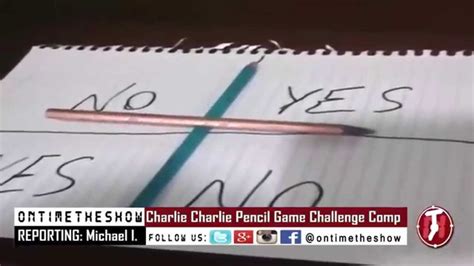 To play the pencil game. Charlie Charlie Pencil Game Challenge - Charlie Can we ...