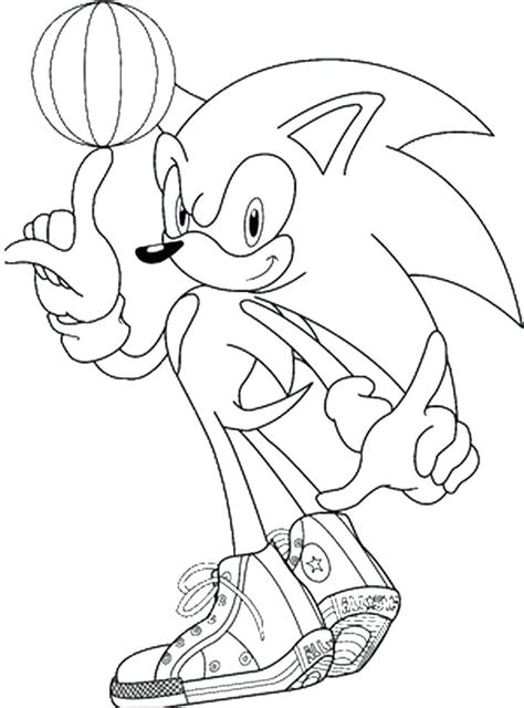 Sonic Driving Car Coloring Page - Free Printable Coloring Pages for Kids