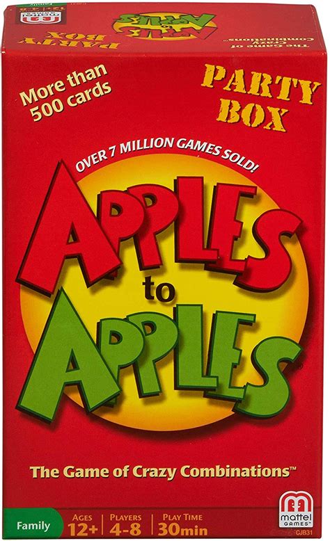 Mattel Games Apples To Apples Party Box Ffp Toys And Games Party In A Box Mattel