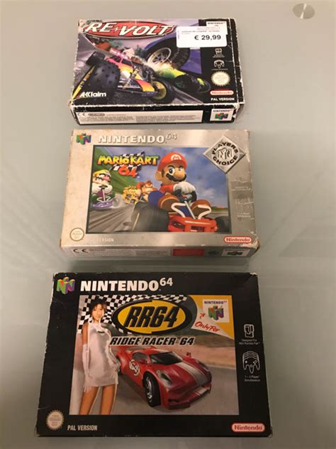 The n64 housed plenty of great games, across multiple different genres, but racing was one of its biggest draws. Lot of 3 Nintendo 64 racing games : Ridge Racer , Re-volt ...