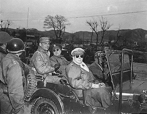 General Douglas Macarthur In Korea 3 April 1951 Cvce Website