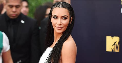 Kim Kardashian Causes A Stir In Cornrows At The Mtv Movie And Tv Awards
