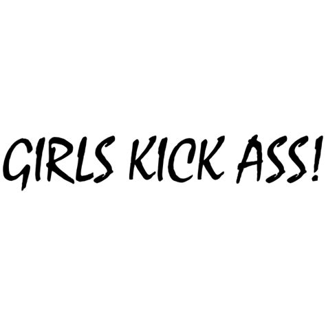 Girls Kick Ass Sticker