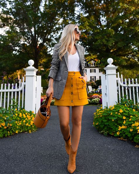 Lo Murphy Fall Outfit Mini Skirt Fall Look Ootd Dallas Blogger Plaid