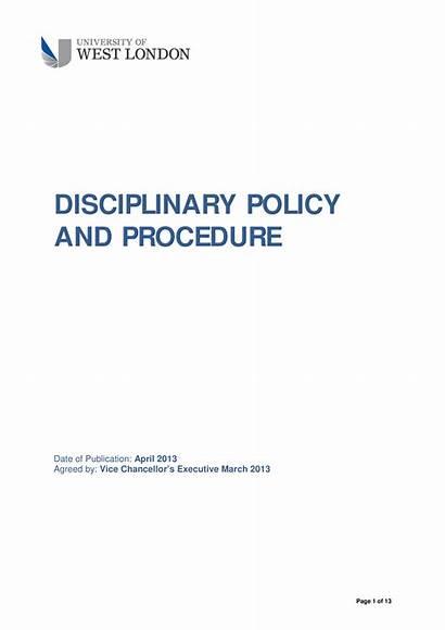Disciplinary Procedure Template Policy Templates Allbusinesstemplates Uwl