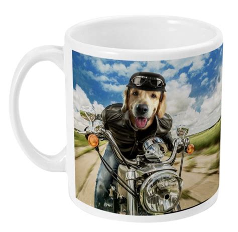The Furry Biker Personalised Pet Mug Fable And Fang