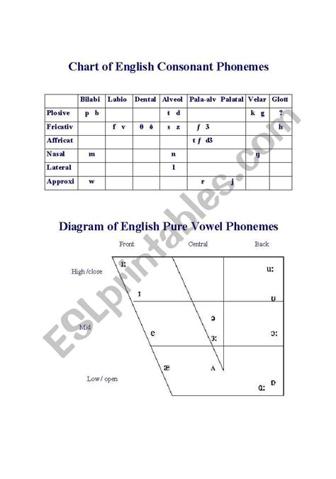 Consonant Phonemes Phonics Phonics Chart Phonics Printables