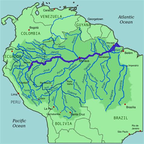 Amazon River System Map