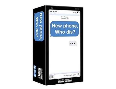 New Phone Who Dis Adult Party Game — Deals From Savealoonie