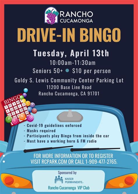 Missing bingo?... - City of Rancho Cucamonga - Senior Center