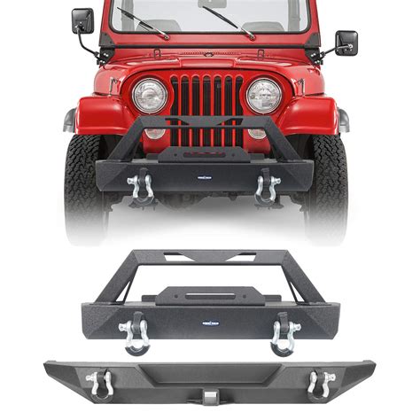 Buy Hooke Road For 76 86 Jeep Cj Front And Rear Bumper Combo For Jeep