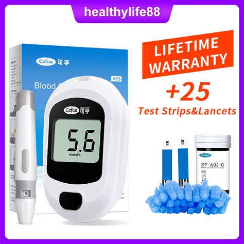 Cofoe Pcs Blood Sugar Test Kit Blood Glucose Meter Set Yicea