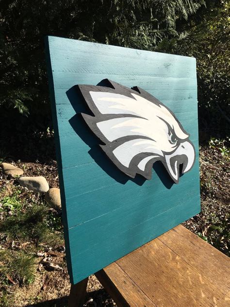 Philadelphia Eagles 3 D Wood Sign Hand Made Great For The Etsy