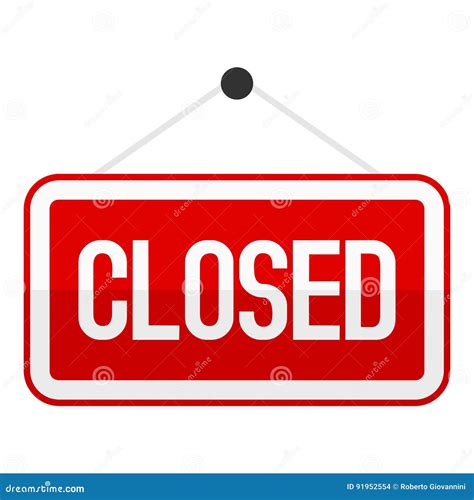 Closed Sign Stock Illustrations 39568 Closed Sign Stock