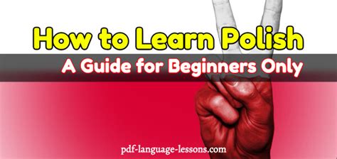 Big Collection Of Learn Polish Pdf Lessons Free