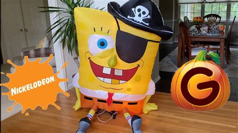 Spongebob Patrick Star Halloween Inflatable 2022 Gemmy Town