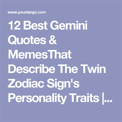 Best Gemini Memes That Describe This Zodiac Sign Gemini Quotes
