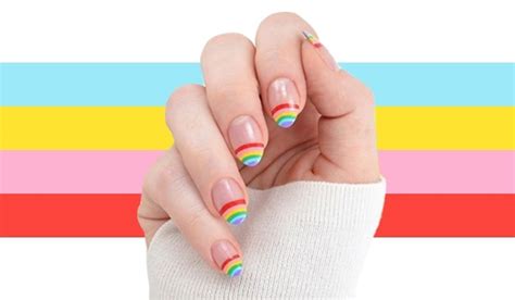 rainbow nail art be beautiful india