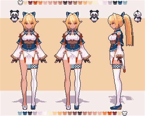 静かにバテていく Pixel Art Characters Pixel Art Tutorial Anime Pixel Art