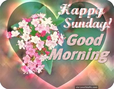 Home good morning quotes 180+ beautiful good morning sunday images. Happy Sunday Good Morning Flowers And Hearts Pictures ...