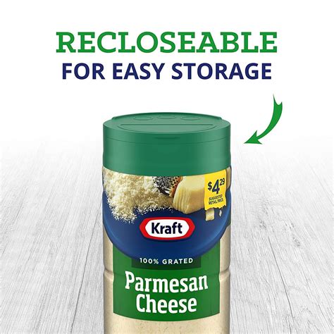 Kraft Parmesan Grated Cheese 16 Oz Shaker