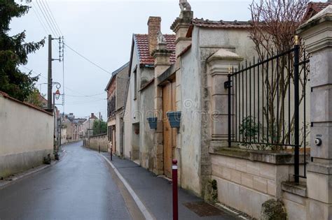 Beautiful French Architecture And Houses Near Champagne Sparkling Wine