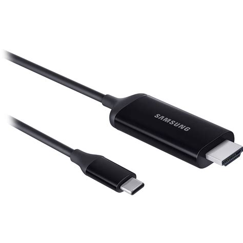 Samsung Usb Type C To Hdmi Dex Cable Black Ee I3100fbegww Bandh