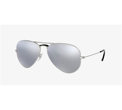 Ray Ban Rb Aviator Mirror Sunglasses Mm Silver Tone Silver