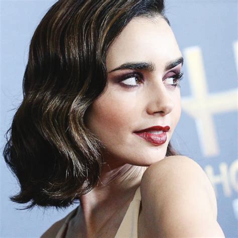 Lily Collins Does Fall Layeringfor Your Face E Online Uk