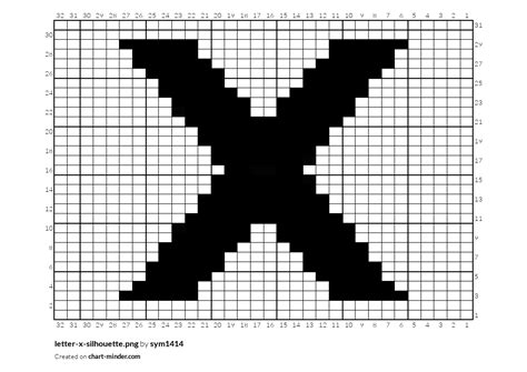 Letter X Silhouettepng By Sym1414 Chart Minder