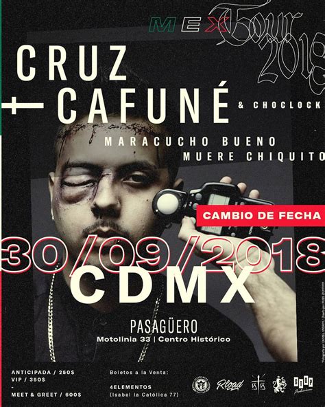 Cruz Cafuné On Twitter Mexico Los Días 28 29 Y 30 De Este Mes Vamos A Estar Imchoclock Y Yo