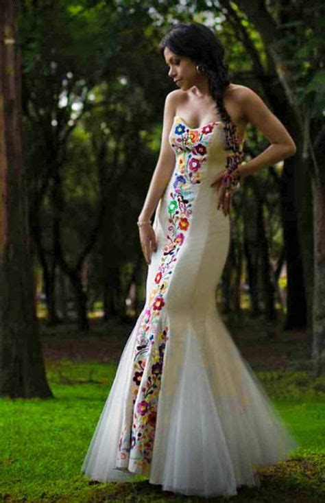 Mexican Wedding Dress Embroidered Dres For Social Occasion Mexican