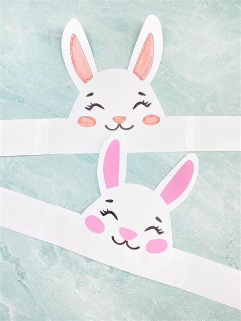 Easter Bunny Headband Craft Free Printable Artofit
