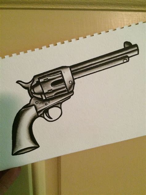 Colt 45 Revolver Tattoo Howtotieascarfonhead