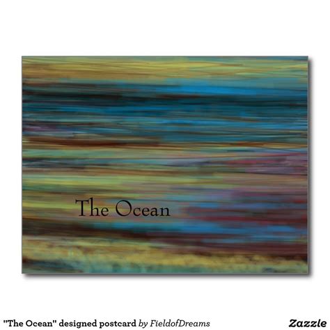 The Ocean Designed Postcard Ocean Design Postcard Ocean
