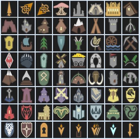 50 Skyrim Map Legend Icons Images