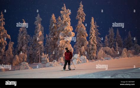 Levi Ski Resort In Finland Stock Photo Alamy
