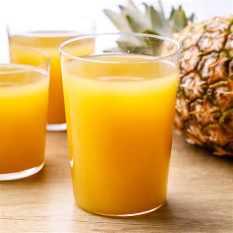 3 Minute Fresh Pineapple Juice Made In A Blender Nurtured Homes