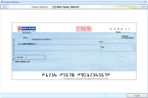 When you open a savings or current bank account with hdfc bank, you will most likely receive a chequebook. View cheque templates in cheque printing software