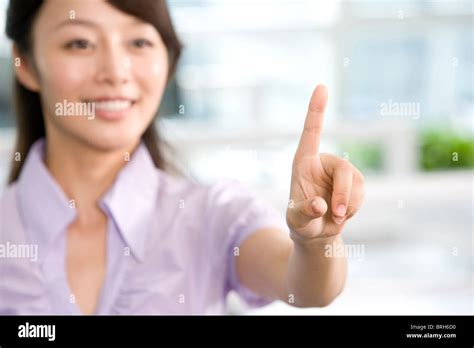 Office Worker Pointing Stock Photo Alamy