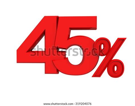 Red Percent Sign Isolated On White 스톡 일러스트 319204076 Shutterstock