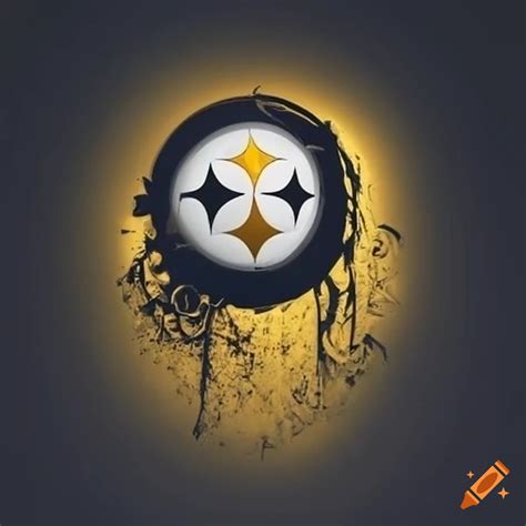 Pittsburgh Steelers Logo In Dynamic Green And Yellow Design On Craiyon