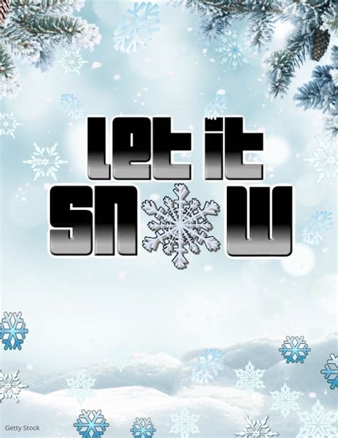Let It Snow Template Postermywall